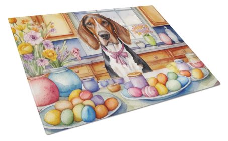 NEW Decorating Easter American English Coonhound Glass Cutting Board Decorative Tempered Glass Kitchen Cutting and Serving Board Large Size Chopp