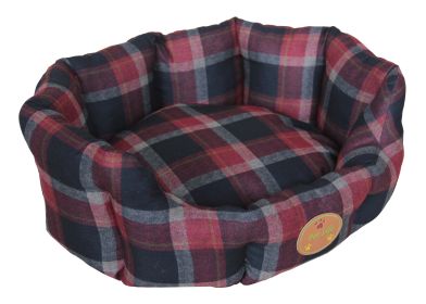 Wick-Away Nano-Silver and Anti-Bacterial Water Resistant Round Circular Dog Bed (size: medium)